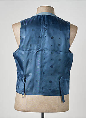 Gilet sans manche tissage chiné bleu PAUL SMITH homme
