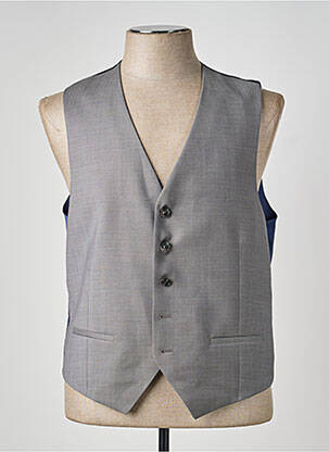 Gilet sans manche tissage chiné gris KEAN 45 homme