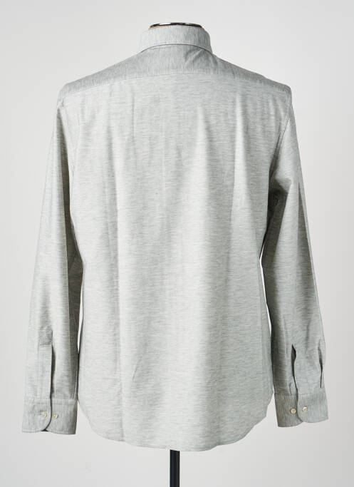 Chemise manches longues coupe cintrée gris PAL ZILERI homme