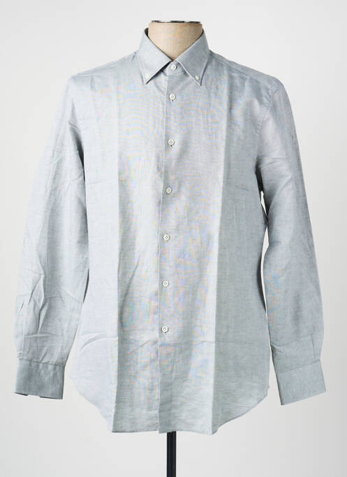 Chemise manches longues coupe cintrée gris PAL ZILERI homme