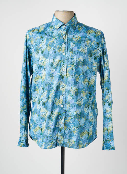 Chemise manches longues coupe cintrée bleu HARTFORD homme