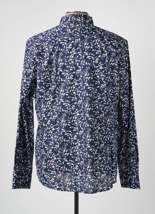 Chemise manches longues imprimé fantaisie bleu OLIVIER STRELLI homme
