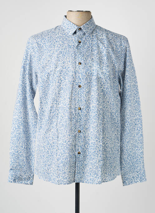 Chemise manches longues coupe cintrée bleu OLIVIER STRELLI homme