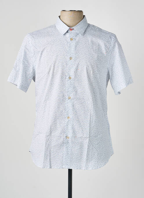 Chemise manches courtes imprimé fantaisie bleu PAUL SMITH homme