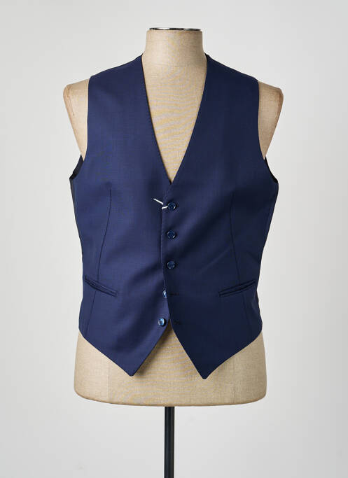 Gilet sans manche poches bleu CONFEZIONI LERARIO homme