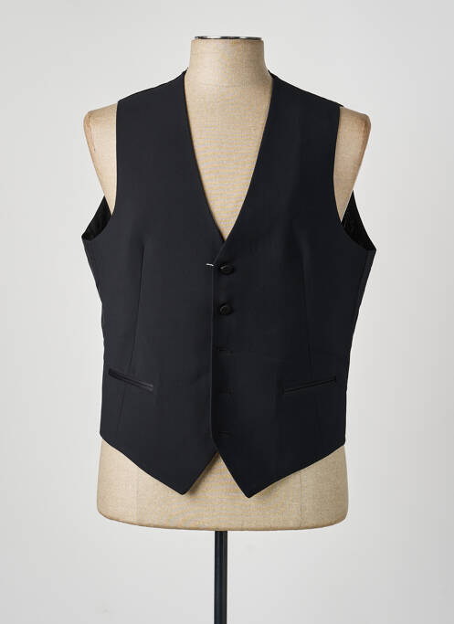 Gilet sans manche poches noir CONFEZIONI LERARIO homme