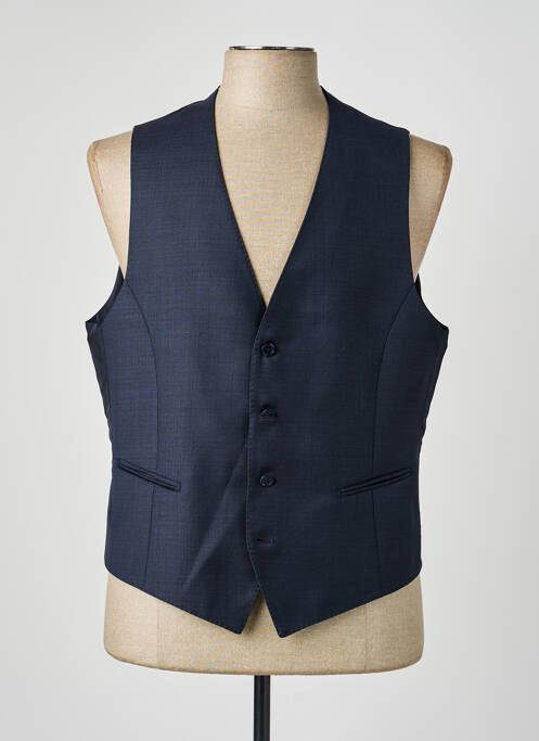 Gilet sans manche tissage chiné bleu PAL ZILERI homme
