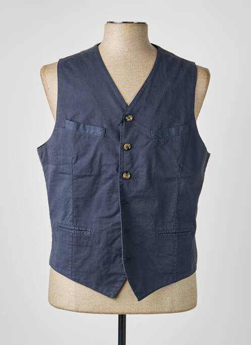 Gilet sans manche poches bleu ELEVENTY homme