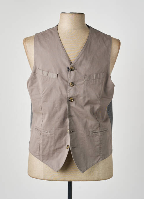 Gilet sans manche poches marron ELEVENTY homme