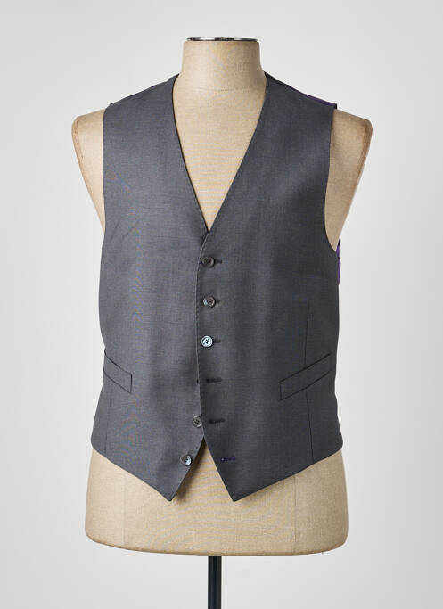 Gilet sans manche tissage chiné gris PAUL SMITH homme