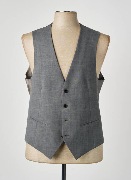 Gilet sans manche tissage chiné gris PAL ZILERI homme