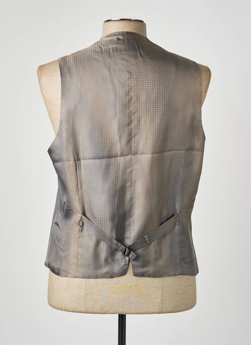 Gilet sans manche tissage chiné gris PAL ZILERI homme