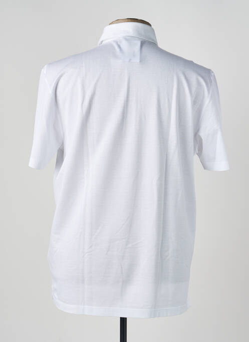 Polo stretch manches courtes blanc GRAN SASSO homme