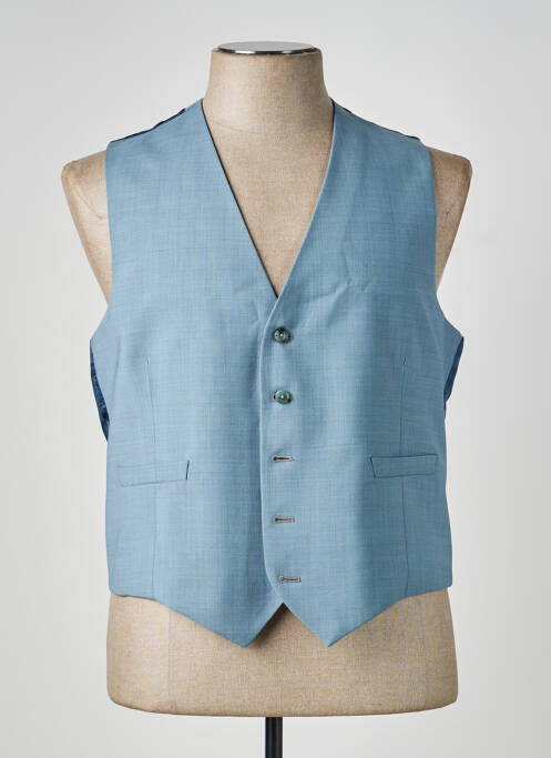 Gilet sans manche tissage chiné bleu PAUL SMITH homme