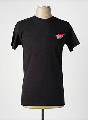 T-shirt coupe cintrée manches courtes noir REDWING homme