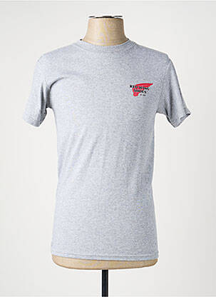 T-shirt coupe cintrée manches courtes gris REDWING homme