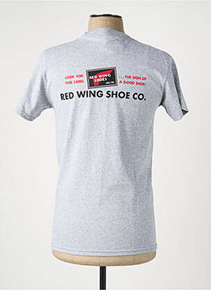 T-shirt coupe cintrée manches courtes gris REDWING homme