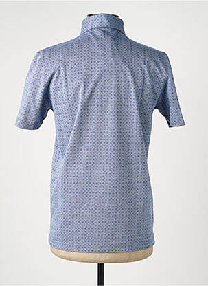 Polo coupe cintrée manches courtes bleu GRAN SASSO homme