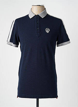 Polo coupe cintrée manches courtes bleu fonce 8JS homme