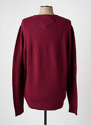 Pull coupe droite manches longues rouge AMERICAN VINTAGE femme