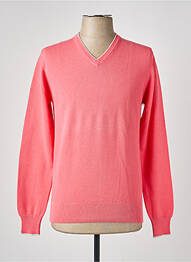 Pull col v manches longues rose HACKETT homme