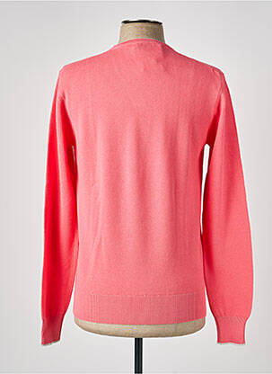 Pull col v manches longues rose HACKETT homme