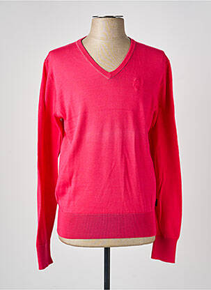 Pull col v manches longues rose PAUL SMITH homme