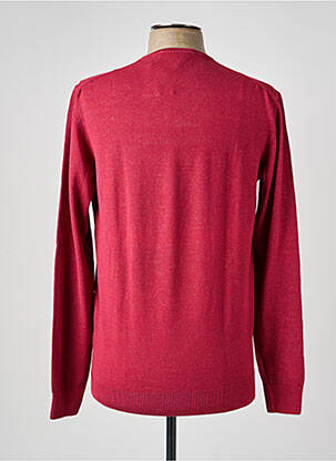 Pull col v manches longues rouge CH. K. WILLIAMS homme