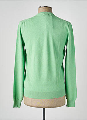 Pull col v manches longues vert GRAN SASSO homme
