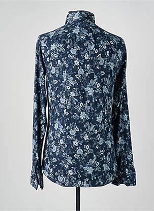 Chemise manches longues imprimé fantaisie bleu DESOTO homme