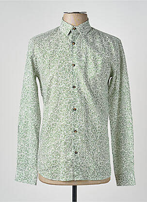 Chemise manches longues imprimé fantaisie vert OLIVIER STRELLI homme