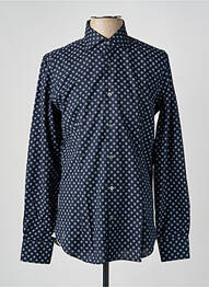 Chemise manches longues imprimé fantaisie bleu BAGUTTA homme