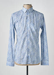 Chemise manches longues imprimé fantaisie bleu OLIVIER STRELLI homme