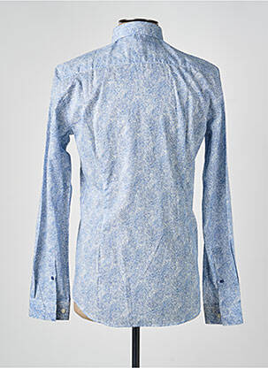 Chemise manches longues imprimé fantaisie bleu OLIVIER STRELLI homme