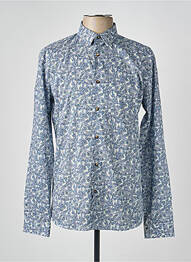 Chemise manches longues imprimé fantaisie bleu OLIVIER STRELLI homme