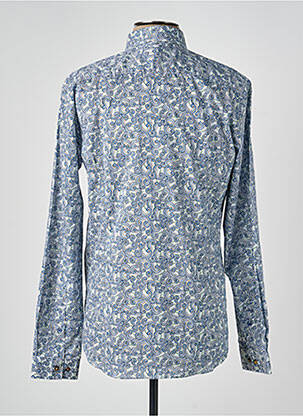 Chemise manches longues imprimé fantaisie bleu OLIVIER STRELLI homme