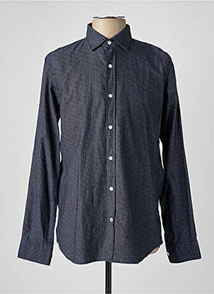 Chemise manches longues imprimé fantaisie bleu HARTFORD homme