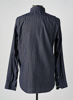 Chemise manches longues imprimé fantaisie bleu HARTFORD homme