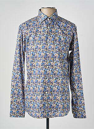 Chemise manches longues imprimé fantaisie bleu ETON homme