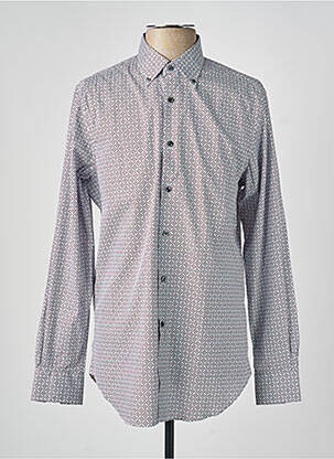 Chemise manches longues imprimé fantaisie bleu PAL ZILERI homme