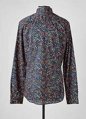 Chemise manches longues imprimé fantaisie bleu OLIVIER STRELLI homme