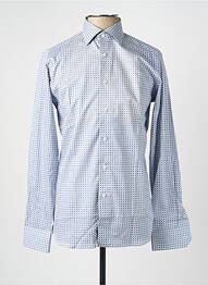 Chemise manches longues imprimé fantaisie bleu ETON homme