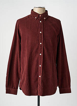 Chemise manches longues coupe droite violet PAUL SMITH homme