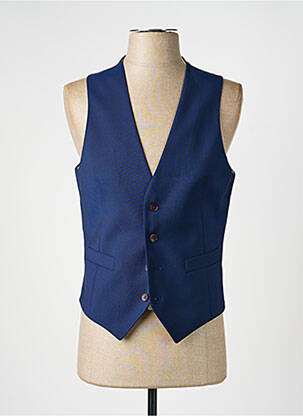 Gilet sans manche effet matière satinée bleu CHRISTIAN LACROIX homme
