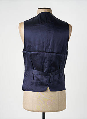 Gilet sans manche effet matière satinée bleu PAL ZILERI homme