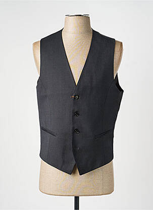 Gilet sans manche effet matière satinée noir PAL ZILERI homme