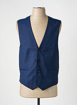 Gilet sans manche effet matière satinée bleu PAUL SMITH homme