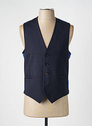 Gilet sans manche effet matière satinée bleu PAUL SMITH homme