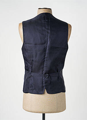 Gilet sans manche tissage chiné bleu PAL ZILERI homme