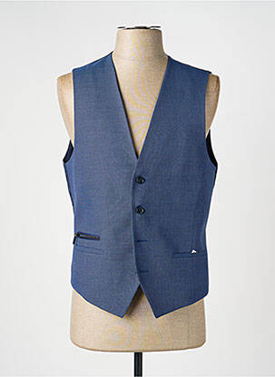 Gilet sans manche coupe cintrée bleu HUGO BOSS homme